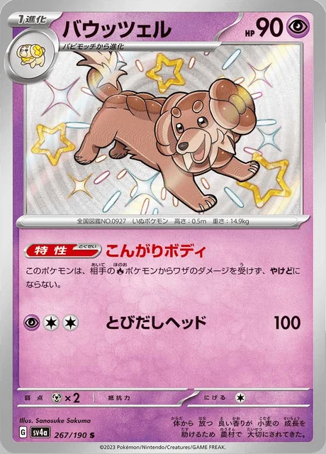 Dachsbun 267/190 — Shiny Treasure ex