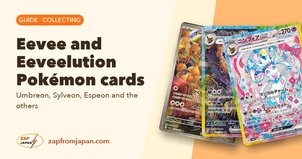 Eevee and Eeveelution Pokémon cards: Umbreon, Sylveon, Espeon and the others