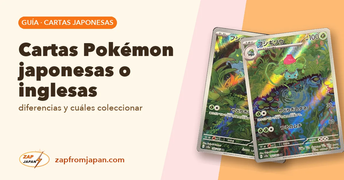 Cartas Pokémon japonesas o inglesas: diferencias y cuáles coleccionar