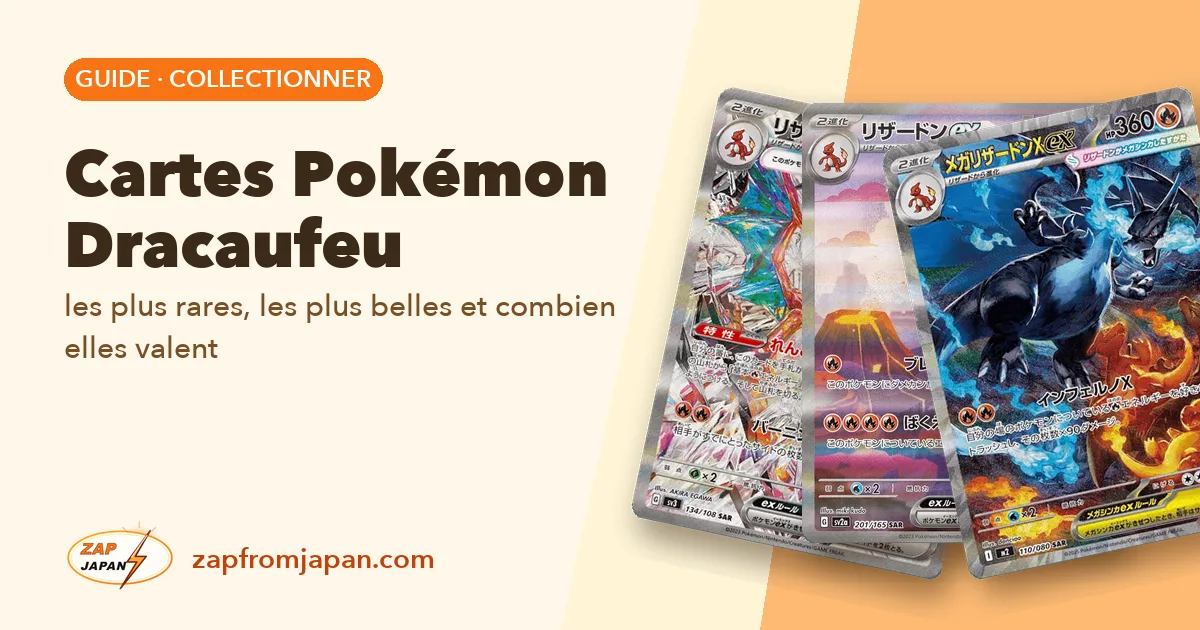 Cartes Pokémon Dracaufeu : les plus rares, les plus belles et combien elles valent