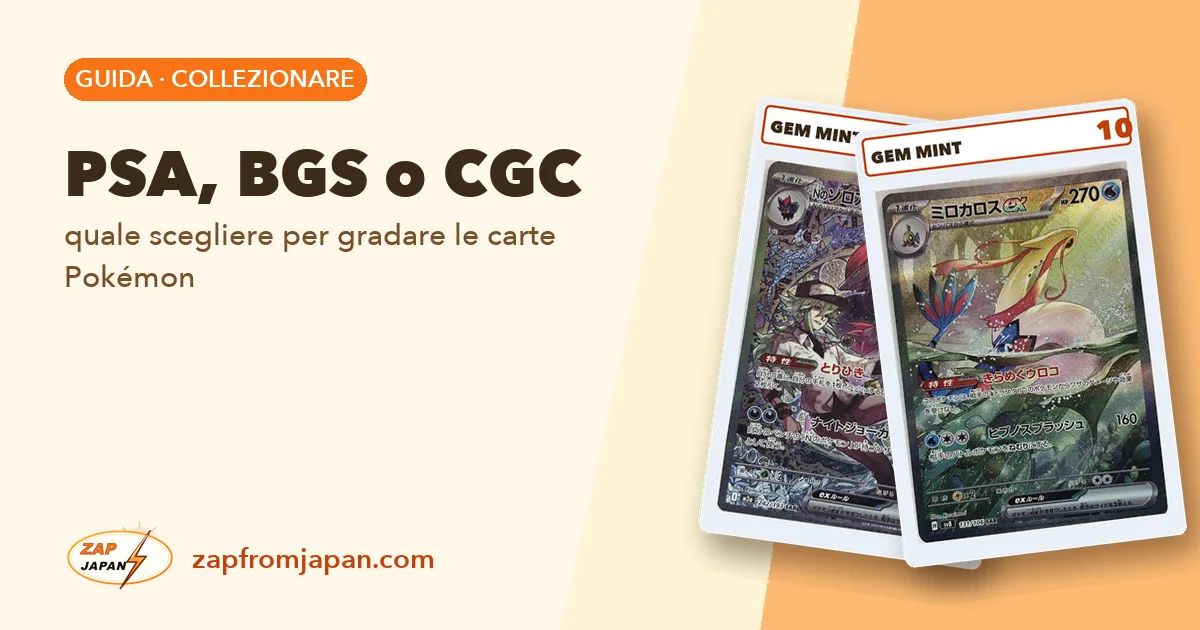 PSA, BGS o CGC: quale scegliere per gradare le carte Pokémon
